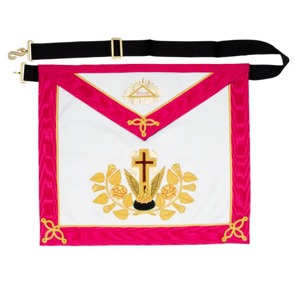 Prince Mason square Apron (Magenta) - Irish Constitution. 41x34 cm