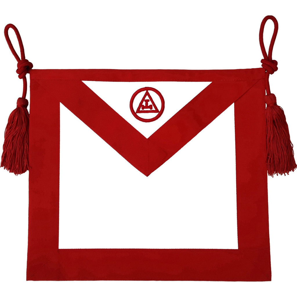 Royal Arch Member Apron with Cord - American Constitution. 41x34cm