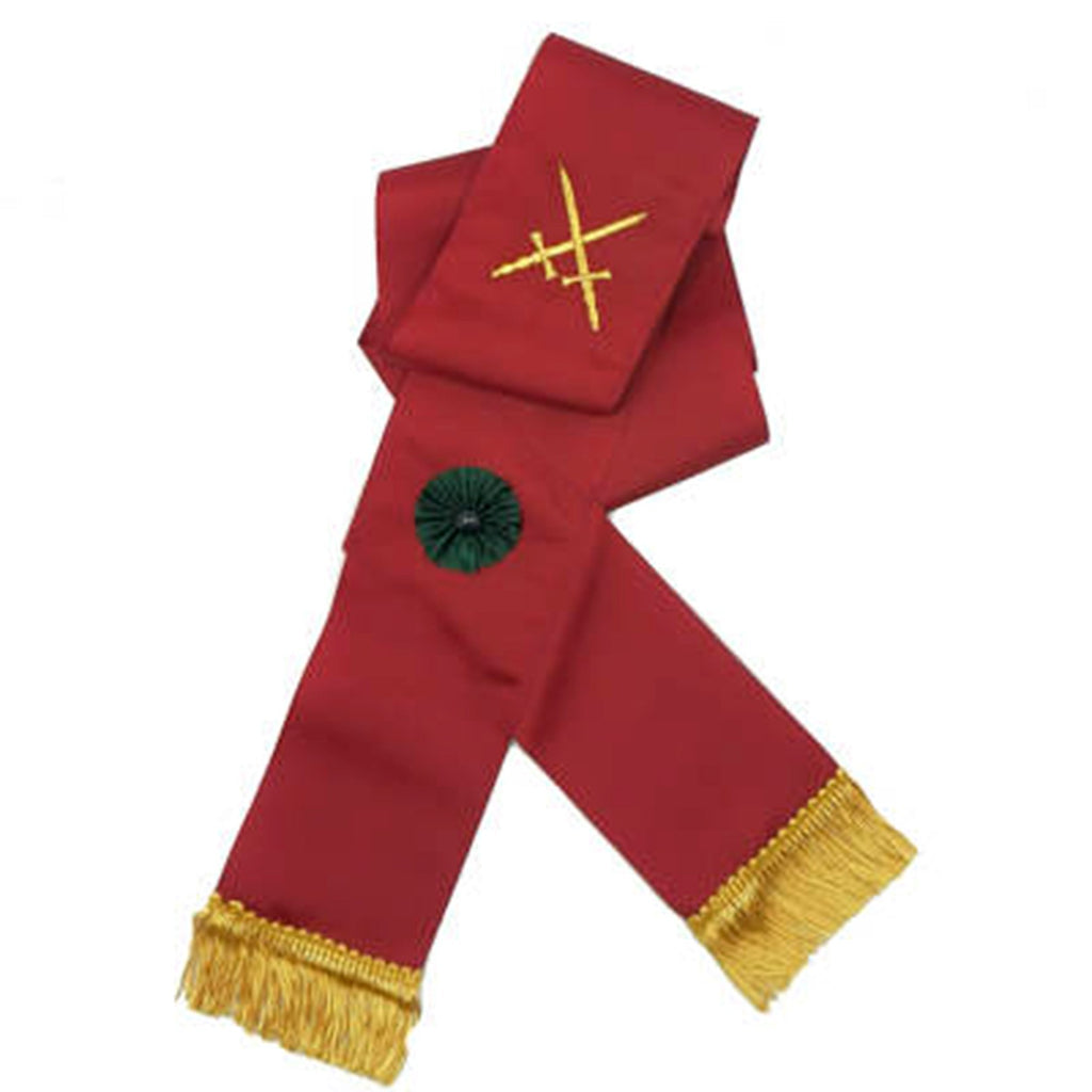 Knight Mason Sash (Maroon) - Irish Constitution