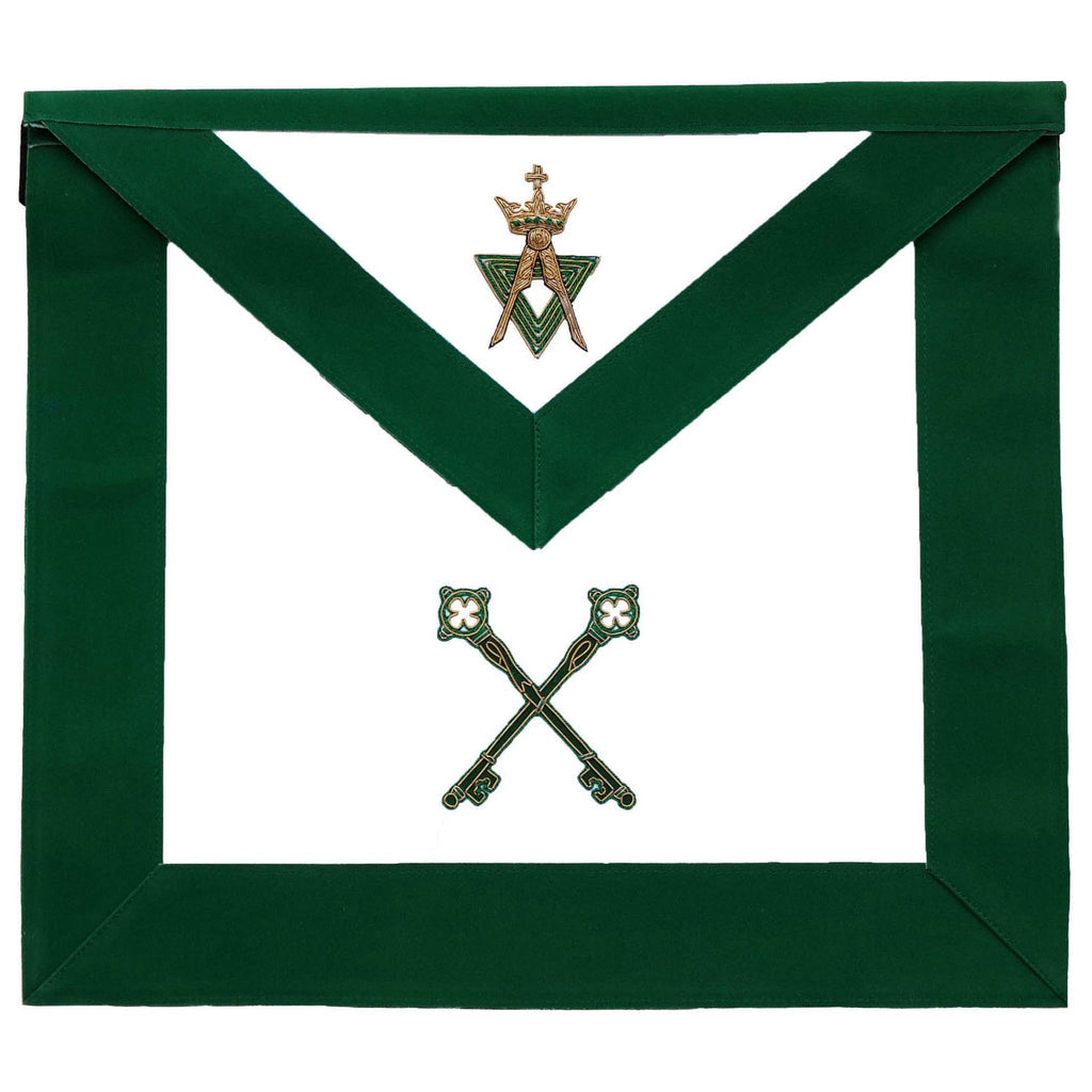 Allied Masonic Degrees Treasurer Apron - American Constitution. 41x35 cm