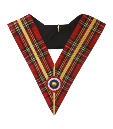 Right Worshipful Master Collar - Royal Standard of Scotland - France (G.L.N.F.)