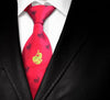 Masonic Regalia Red Tie. Provincial Steward/Grand Steward Logo