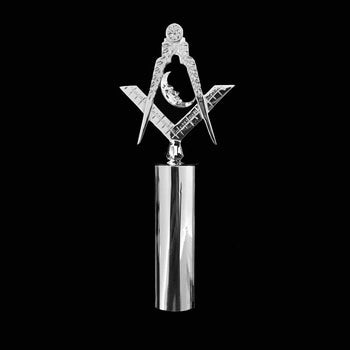 Junior Deacon Silvered Golden Wand Top - American Constitution (York Rite, Blue Lodge)