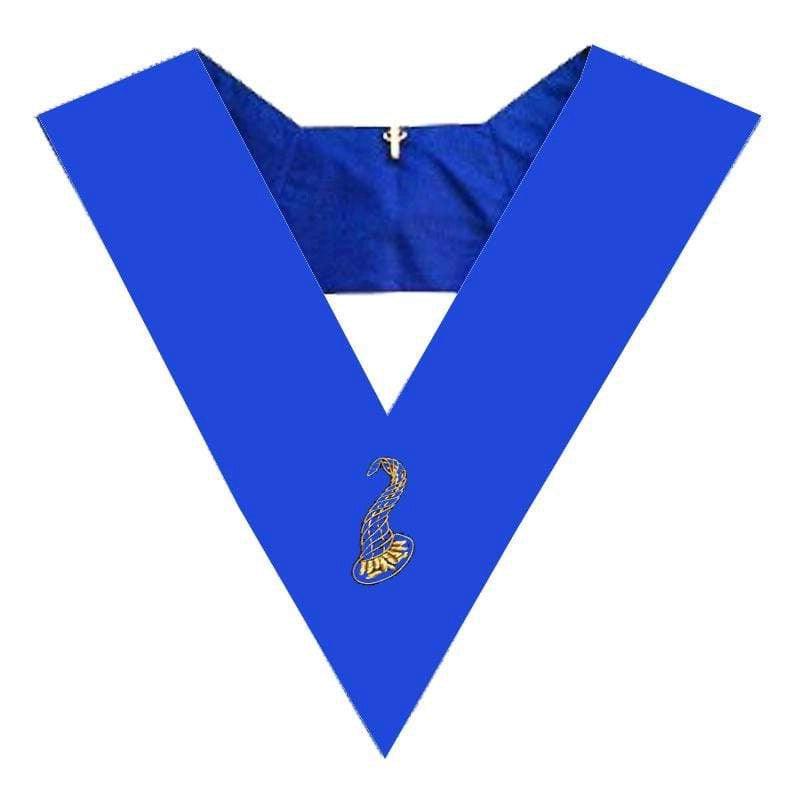 Junior Steward Collar - American Constitution (York Rite, Blue Lodge). Natural Silk