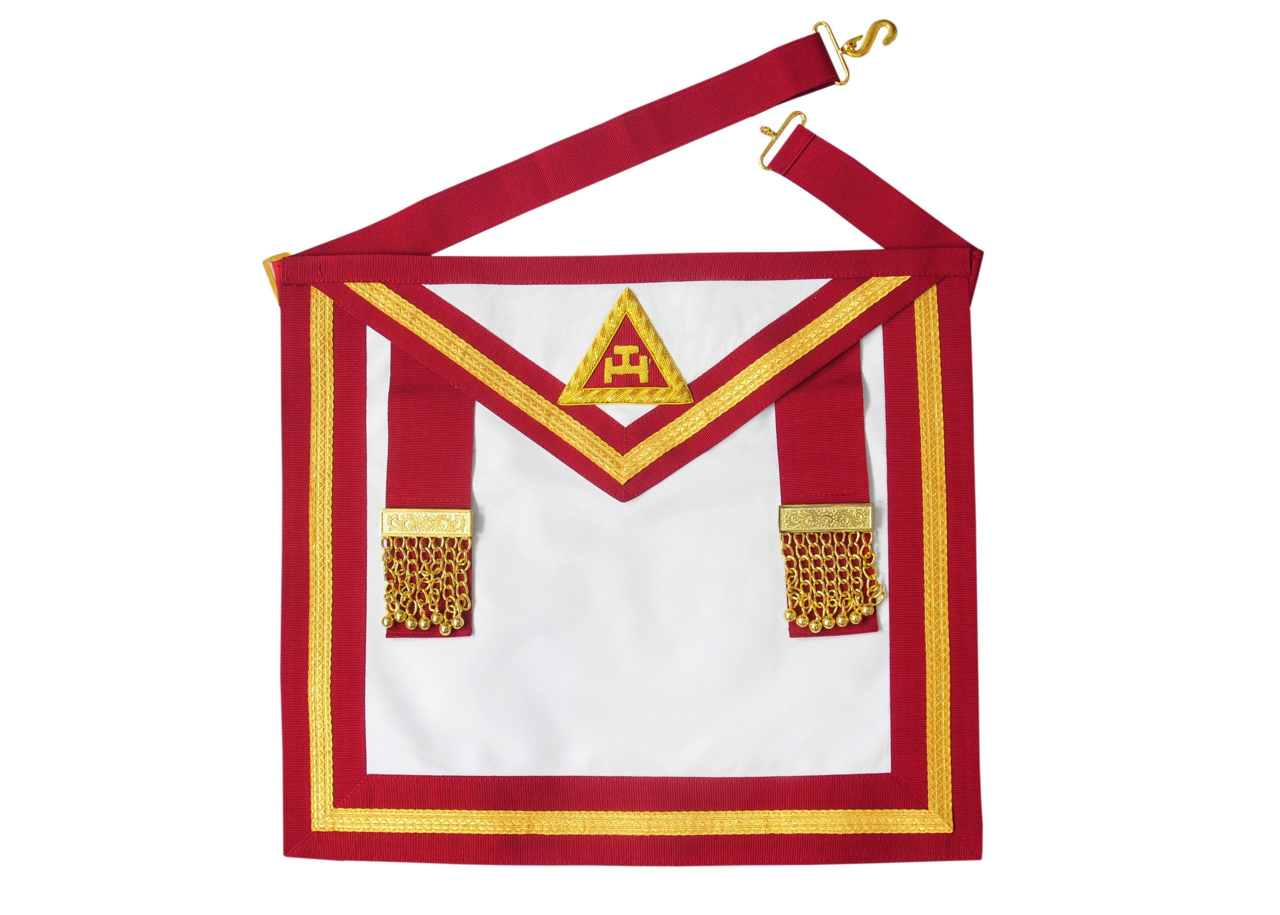 Royal Arch Past King Apron - Irish Constitution. 41x34cm