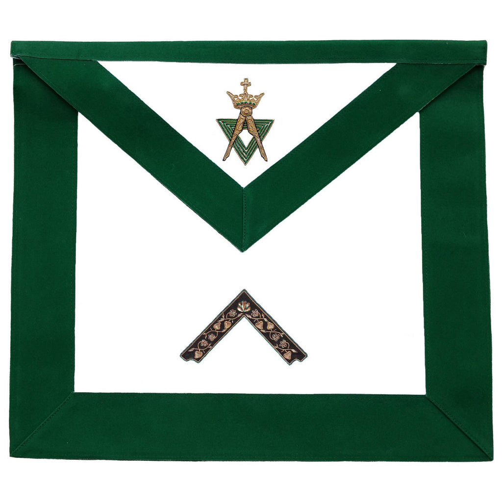 Allied Masonic Degrees Worshipful Master Apron - American Constitution. 41x35 cm