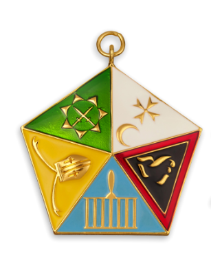 Allied Masonic Degrees Past Master Collarette Jewel - English Constitution