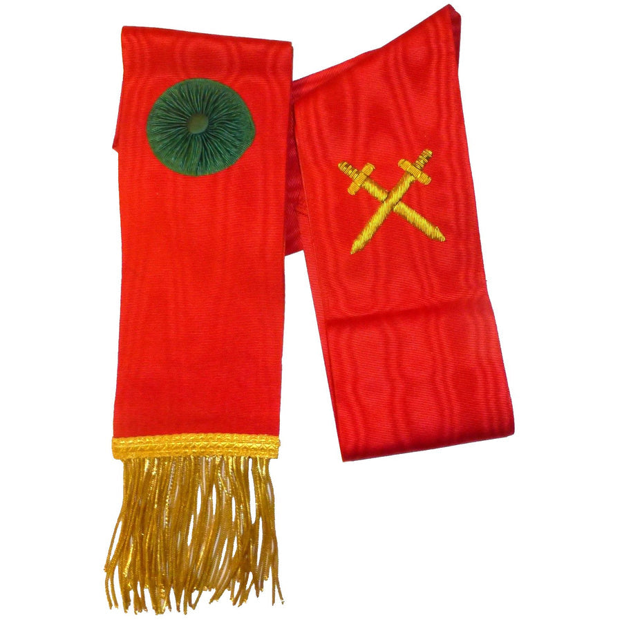 Knight Mason Sash (Red) - Irish Constitution