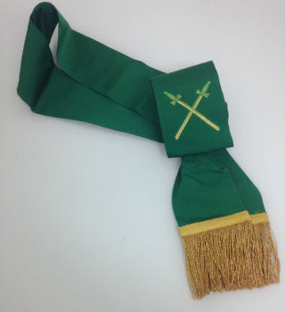 Red Cross Knights Sash (Green) - Scottish Constitution