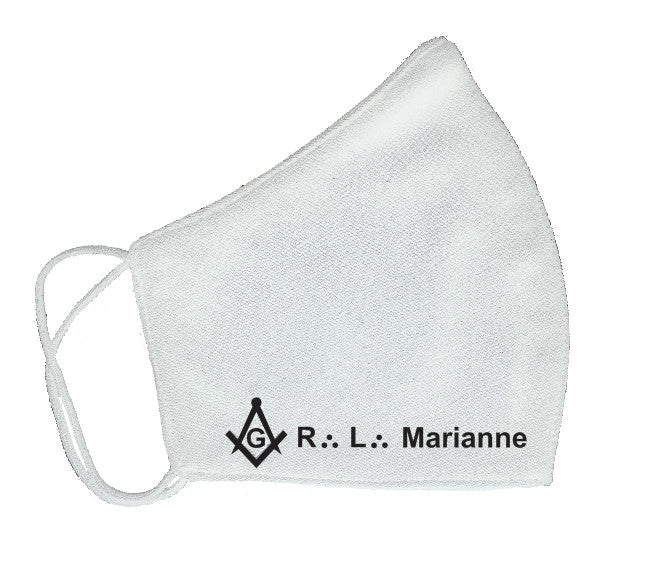 Masques Maçonniques Personnalisés avec nom de loge (100% Coton) A partir de 16.90€